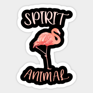 Flamingo Spirit Animal Sticker